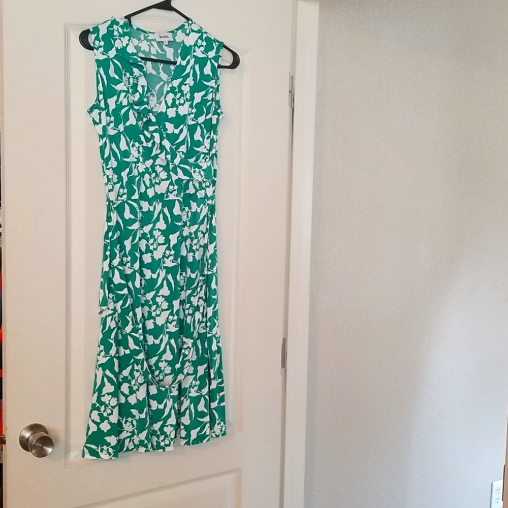 Leota Faux Wrap Dress Small